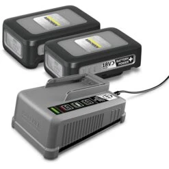 Kärcher Werkzeugakku StarterKit BatteryPower+18/30, 18V / 3,0Ah, 2 Akkus Und Ladegerät