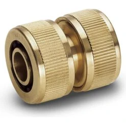 Kärcher Schlauchverbinder Messing 2.645-103.0, Schlauchreparator, Für 19mm (3/4 Zoll)