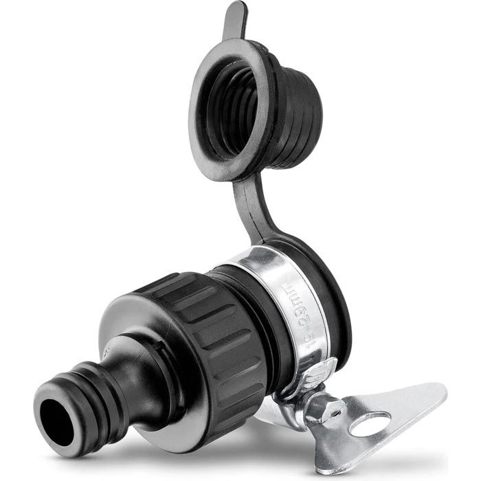 Kärcher Hahnverbinder Hahnanschluss 2.645-256.0, Adapter Für Außen-Wasserhähne Ohne Gewinde 4 Kärcher Hahnverbinder Hahnanschluss 2.645-256.0, Adapter Für Außen-Wasserhähne Ohne Gewinde – Bild 2