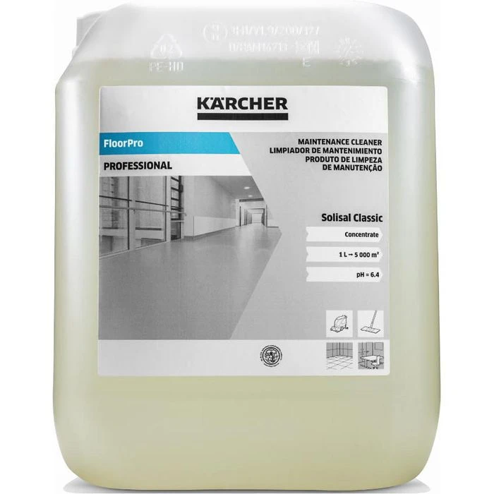 Kärcher Unterhaltsreiniger FloorPro Professional, Solisal Classic, Konzentrat, 10 Liter 4 Kärcher Unterhaltsreiniger FloorPro Professional, Solisal Classic, Konzentrat, 10 Liter – Bild 2