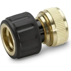 Kärcher Schlauchverbinder Schlauchkupplung Messing, Wasserstop, Für 19mm (3/4 Zoll)