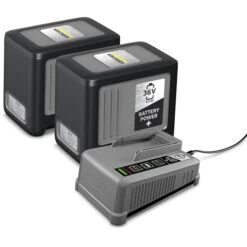 Kärcher Werkzeugakku StarterKit BatteryPower+36/60, 36V / 6,0Ah, 2 Akkus Und Ladegerät