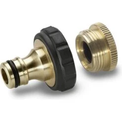 Kärcher Hahnverbinder Hahnanschluss Messing G3/4, 2.645-013.0, 3/4 Zoll (26,5mm), 1/2 Zoll (21mm)